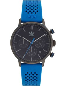 ADIDAS Code One Chronograph - AOSY22015, Black case with Blue Rubber Strap
