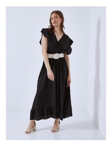 Celestino Κρουαζέ φόρεμα σε ανάγλυφο ύφασμα μαυρο για Γυναίκα