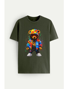 UnitedKind Rave Teddy, T-Shirt σε χακί χρώμα