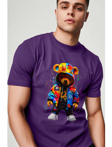UnitedKind Rave Teddy, T-Shirt σε μωβ χρώμα