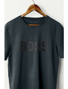 UnitedKind Lift Like A Boss, T-Shirt σε iron grey χρώμα