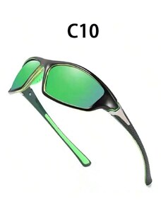 ΟΕΜ Μοντέρνα αντιανεμικά γυαλιά ηλίου polarized -πράσινος φακός