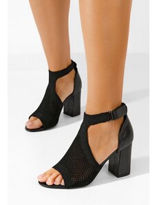 Zapatos Πέδιλα με χοντρο τακουνι Oxiana Μαύρα