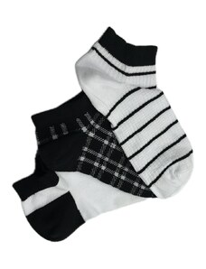 FMS Γυναικείες Κάλτσες Βαμβακερές Sneaker Καρώ Girl - 3 Ζεύγη