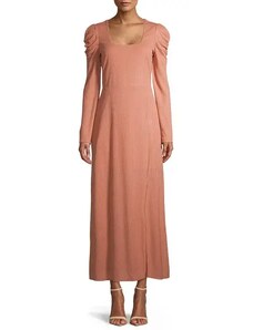 OEM Φόρεμα ροζ σκούρο ριμπ με ιδιαίτερα μανίκια %cf%81%ce%bf%ce%b6-%cf%83%ce%ba%ce%bf%cf%8d%cf%81%ce%bf