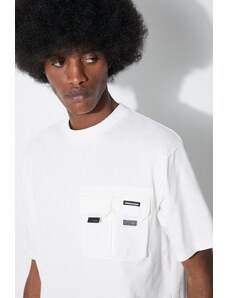 Βαμβακερό μπλουζάκι Manastash Disarmed ανδρικό, χρώμα: άσπρο, 7924135002