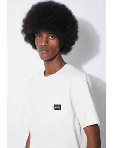 Βαμβακερό μπλουζάκι Stan Ray Patch Pocket ανδρικό, χρώμα: μπεζ, SS2400304