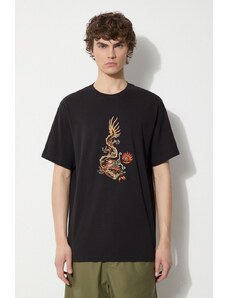 Βαμβακερό μπλουζάκι Maharishi Original Dragon ανδρικό, χρώμα: μαύρο, 5125.BLACK