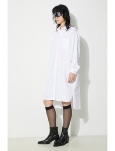Βαμβακερό φόρεμα Fiorucci Angel Embroidered χρώμα: άσπρο, W01FPDSH063CO01WH01