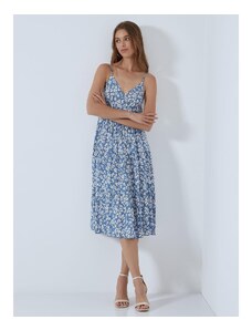 Celestino Midi φόρεμα με λουλούδια μπλε ραφ για Γυναίκα