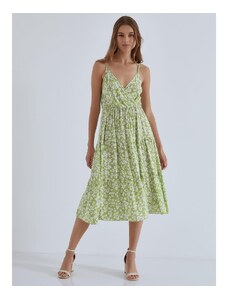 Celestino Midi φόρεμα με λουλούδια πρασινο ανοιχτο για Γυναίκα