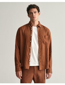 Gant Regular Fit Garment-Dyed Linen Shirt