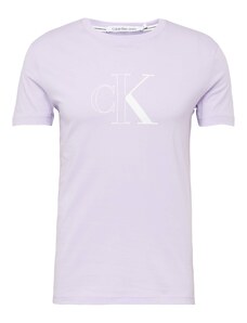Calvin Klein Jeans Μπλουζάκι λεβάντα / λευκό