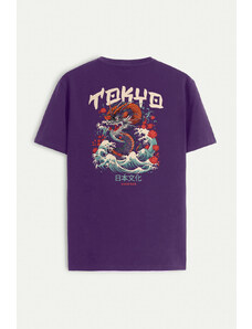 UnitedKind Tokyo Japanese Culture, T-Shirt σε μωβ χρώμα