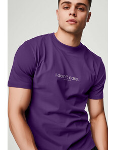 UnitedKind I Dont Care, T-Shirt σε μωβ χρώμα