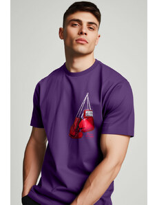 UnitedKind Boxing Legend, T-Shirt σε μωβ χρώμα