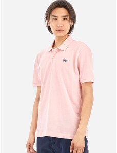 La Martina Polo μπλούζα κανονική γραμμή ροζ βαμβακερό