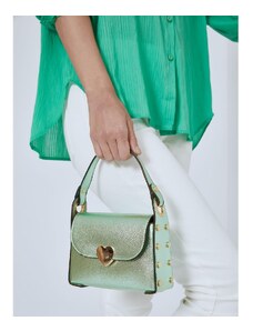 Celestino Μεταλλιζέ τσάντα με καρδιά πρασινο για Γυναίκα