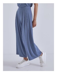 Celestino Παντελόνα με πιέτες μπλε ραφ για Γυναίκα