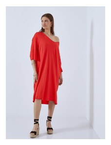 Celestino Midi φόρεμα με v λαιμόκοψη κοκκινο για Γυναίκα