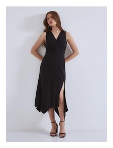 Celestino Midi μονόχρωμο κρουαζέ φόρεμα μαυρο για Γυναίκα