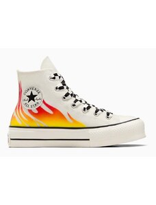 Πάνινα παπούτσια Converse Chuck Taylor All Star Lift χρώμα: άσπρο, A07892C