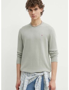 Βαμβακερό πουλόβερ Tommy Jeans χρώμα: γκρι