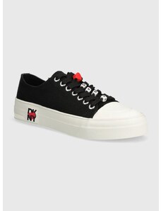 Πάνινα παπούτσια Dkny Leva χρώμα: μαύρο, K2432964