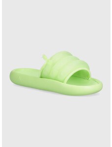 Παντόφλες adidas χρώμα: πράσινο, IF0889