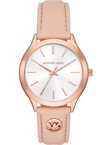 MICHAEL KORS Slim Runway - MK7467, Rose Gold case with Pink Leather Strap