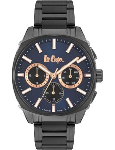 LEE COOPER Men's - LC07925.090 Anthracite case with Stainless Steel Bracelet