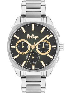LEE COOPER Men's - LC07925.370 Silver case with Stainless Steel Bracelet