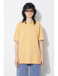 Βαμβακερό μπλουζάκι πόλο Lacoste χρώμα: πορτοκαλί, PH3450 S0I