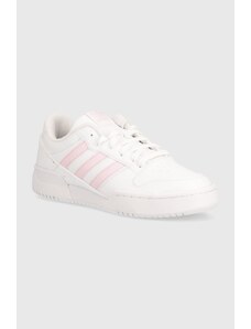 Δερμάτινα αθλητικά παπούτσια adidas Originals Team Court 2 STR χρώμα: άσπρο, ID6632