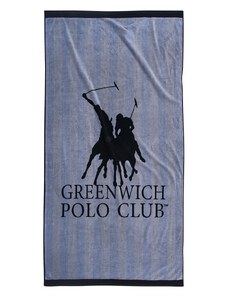 Greenwich Polo Club Πετσέτα Θαλάσσης Logo Ρίγες 90x180εκ