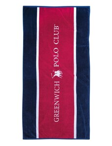 Greenwich Polo Club Πετσέτα Θαλάσσης Logo Ρίγα 90x180εκ