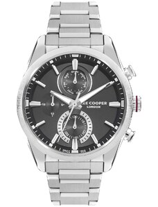 LEE COOPER Men's - LC07947.350 Silver case with Stainless Steel Bracelet