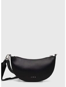 Δερμάτινη τσάντα IRO χρώμα: μαύρο