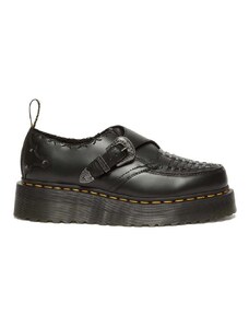 Δερμάτινα κλειστά παπούτσια Dr. Martens Ramsey Quad Monk χρώμα: μαύρο, DM31680001