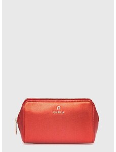 Δερμάτινη τσάντα καλλυντικών Furla χρώμα: κόκκινο, WE00449 BX2658 2673S