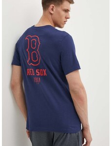 Βαμβακερό μπλουζάκι Nike Boston Red Sox ανδρικό, χρώμα: ναυτικό μπλε
