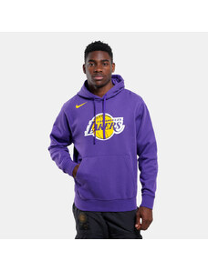 Nike NBA Los Angeles Lakers Club Ανδρική Μπλούζα με Κουκούλα