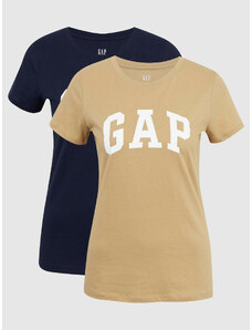 Γυναικεία GAP Logo T-shirt 2 pcs Beige