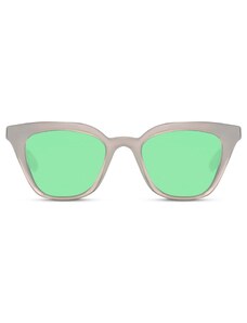 LimeShade Γυαλιά Ηλίου με Λευκό Σκελετό και Πράσινο Φακό