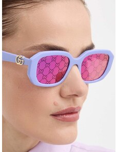 Γυαλιά ηλίου Gucci χρώμα: μοβ