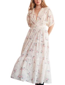 MADAME SHOU SHOU Φορεμα Aster pink floral 080543