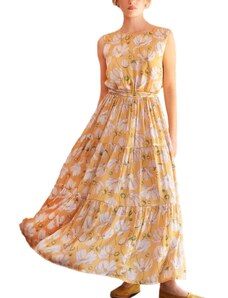 MADAME SHOU SHOU Φορεμα Harmonica yellow daisies