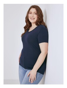 Celestino T-shirt με v λαιμόκοψη σκουρο μπλε για Γυναίκα