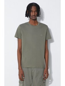 Βαμβακερό μπλουζάκι Lacoste ανδρικά, χρώμα πράσινο TH6709-001.