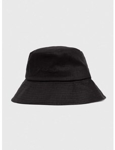Λινό καπέλο Gant χρώμα: μαύρο